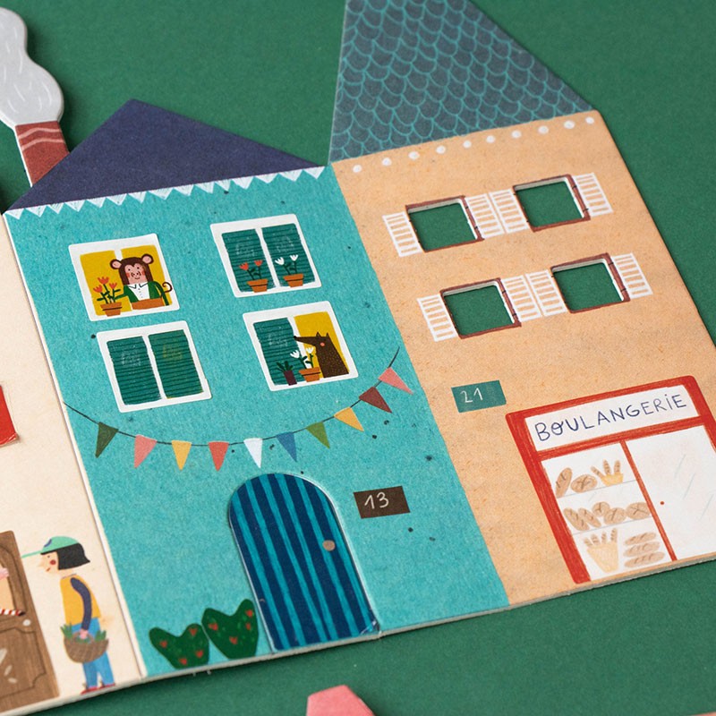 Creative houses sticker activity